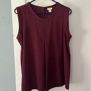 J.Crew maroon blouse- perfect for the office!